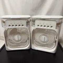 2台セット② 冷風扇　冷風機　小型　卓上クーラー　扇風機　ミスト　アロマのサムネイル