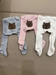 GAPブラナンベア ベビータイツ 3色セット