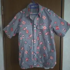 A BATHING APE 総柄 半袖シャツ Mサイズ　エイプ　アイコン　美品 A BATHING APE 総柄 半袖シャツ Mサイズ エイプ アイコン 美品 - メルカリ