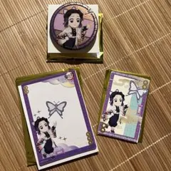 鬼滅の刃 中国限定 非遺 胡蝶しのぶ 缶バッジ ブロマイド クリアカード