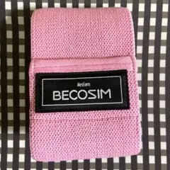 BECOSIM Medium レジスタンスバンド ピンク