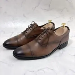 最高峰】Ermenegildo Zegna ストレートチップ 茶 8.5 - メルカリ