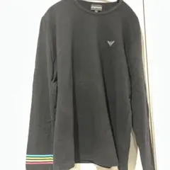 L795】 Emporio Armani VネックロンT サイズM グレー - メルカリ
