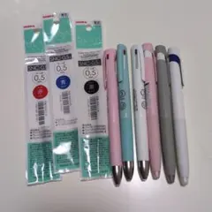 ZEBRA blen ボールペン 本体 3colors×3 替芯 単色3本セット