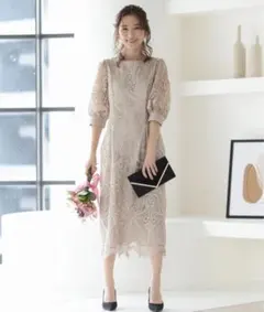 haremode エンブロイダリーコクーンドレス