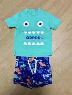 値下げ◎ベビー水着(男の子)上下セット 80cm