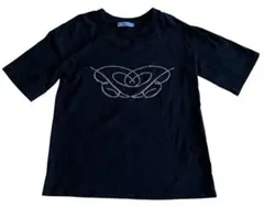 Blumarine ラインストーン Tシャツ Y2K ブラック イタリア製のサムネイル