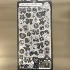 ボンボンドロップシール　⭐︎ぶらっくボンボン