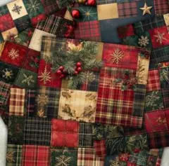 【A】コラージュ素材　デザインペーパー　クリスマス　ホリデー　おすそ分け　12枚