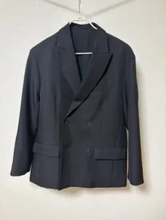 GU オーバーサイズダブルブレストジャケット ブラック M