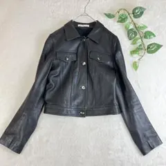 ホメオスタイル HOMEO STYLE ラムレザー ジャケット ショート 42