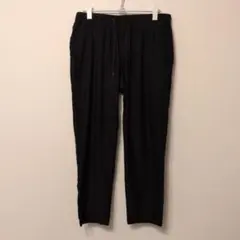 ウエストゴム イージーパンツ ブラック 黒 M〜Lメンズ レディース リラックス