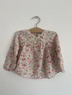 ZARAベビー　花柄ブラウス　長袖　春服