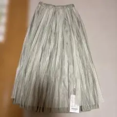 グレー プリーツスカート Fサイズ
