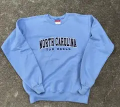 チャンピオン　champion 古着　スエット　トレーナー　水色　カレッジ