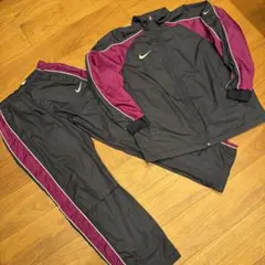【00's】Nike ジャージ　シャカシャカ　上下セット 紺/紫