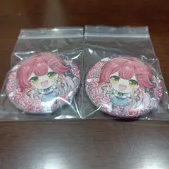 2個 さくらみこ ホロライブ ホログラム 缶バッジ スナック vol.1