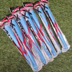 ロマロ XROZ グリップ スカイブルー/ホワイト バックライン無し 7本セットのサムネイル