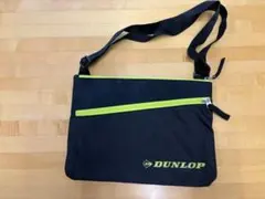DUNLOP サコッシュ ブラック×ライムグリーン