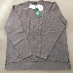 週末のみ値下げしました。新品タグ付きDECOYケーブル編み ニットセーター L