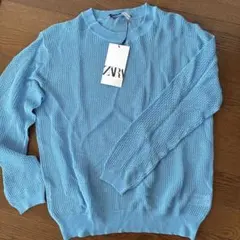 ZARA 水色 長袖　Lサイズ 新品