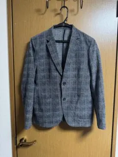 THE SHOP TK ジャケット S グレー系 チェック柄