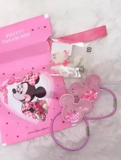 ディズニーランド ヘアゴム 2個 マリーちゃんヘアピン 1個 セット