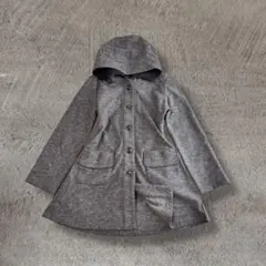 Fontaine club フード付きコート フレア グレー M カジュアル