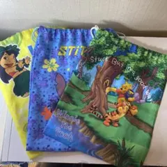 ディズニー巾着3点セット入園　入学