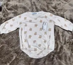 miffy ミッフィー　うさぎ柄ロンパース