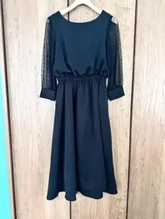 apartbylowrysドットチュールワンピース