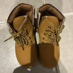 ブラウン ジッパー付き ブーツ