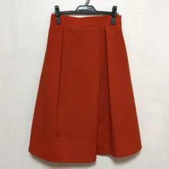 FOXEY NEW YORKフレアスカート 橙カラー 膝丈 38 - メルカリ