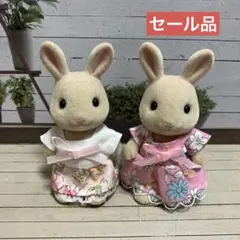 ピンクワンピースセット　シルバニアファミリー　服　ハンドメイド