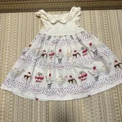 シャーリーテンプル　パフェ　アイス柄　ワンピース