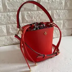極美品 Tory Burch トリーバーチ 3way ショルダーバッグ バケツ型