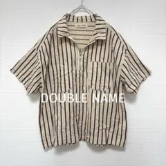 DOUBLE NAME（ダブルネーム）ハーフジップストライプシャツ プルオーバーのサムネイル