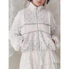 merry jenny flowerコンビトラックジャケット パーカー ブルー - メルカリ