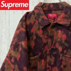 【激レア】SUPREME シュプリーム　フリースジャケット　完売モデル　刺繍のサムネイル