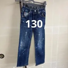 ミキハウス　ダブルビー　デニムパンツ　130
