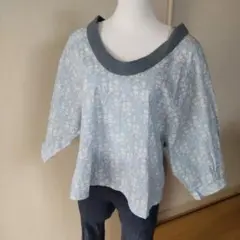 The Barnnet ポイジーラッフルブラウス レース フリル アイボリー M
