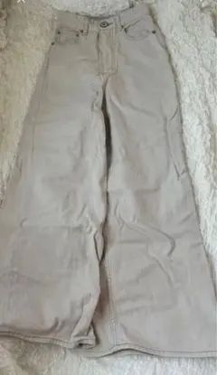 【新品未使用】デニムパンツ　ベージュ　ロデオクラウンズ　XS