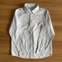 タルティーヌエショコラ　水色 ボタンダウンシャツ 130cm