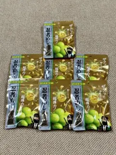 即日匿名発送　UHA味覚糖 忍者めし 金の鎧 マスカット味 7個セットのサムネイル