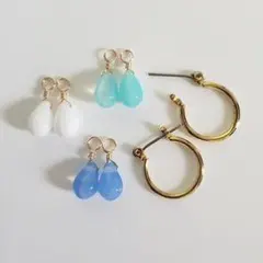 カラフルピアスセット 4ペア