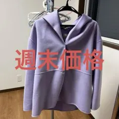 INDIVI 【ウール/カラーコート】フーテッドリバーコート