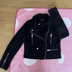 美品ZARA BASIC ブラックライダースジャケット