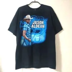 両面プリント JASON ALDEAN 2011 ツアーTシャツ L相当 黒