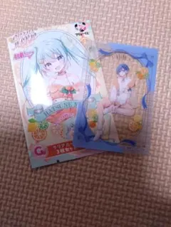 フリューくじ　初音ミク　Citrus　クリアカード　カイト　等身