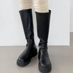 未使用✨ Heather インヒールストレッチ ロングブーツ 23.5㌢ ヘザー 2025年最新】Heather ロングブーツの人気アイテム - メルカリ